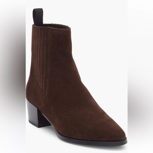 Rag & Bone Rylee Brown Suede Pointed Toe Bootie